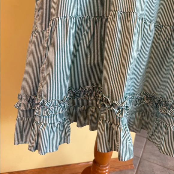 Vineyard Vines Green Ruffled Cap Sleeve Sundress - Picture 7 of 8